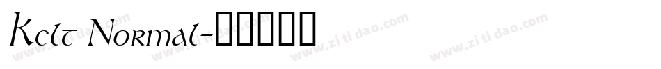 Kelt Normal字体转换